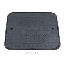 Clark Drain Grey Iron Solid Top Manhole Cover and Frame 600 x 450mm