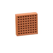 Hepworth Terracotta Clay Air Brick 215 x 215 x 50mm Square Red