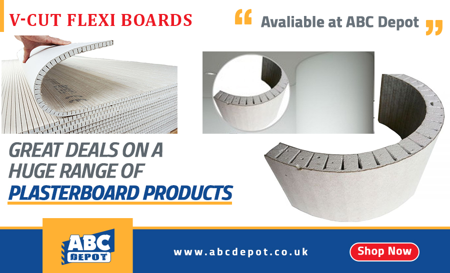 The advantages of using V-CUT FLEXI BOARDS for your curved walls