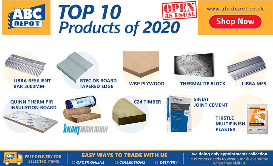 Top 10 Building materials products of 2020 – ABC Depot News